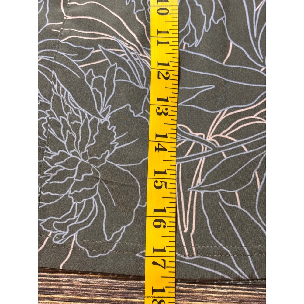 Columbia Skort Womens L Green Floral Elastic Waist Hiking Golf Active XK7140 - Picture 4 of 11
